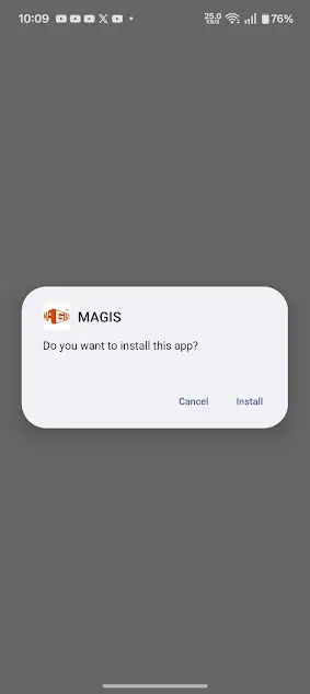 Screenshot of Magis TV