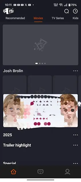 Screenshot of Magis TV Android